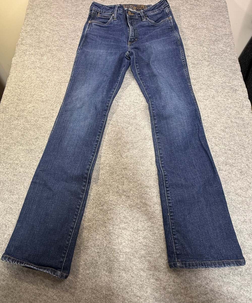 Wrangler Women's Dark Wash Bootcut Denim Jeans Size 27x36